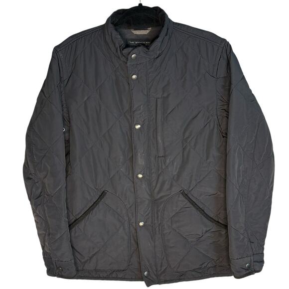 J. Crew Size M Sussex Quilted Jacket with Primaloft Navy Blue